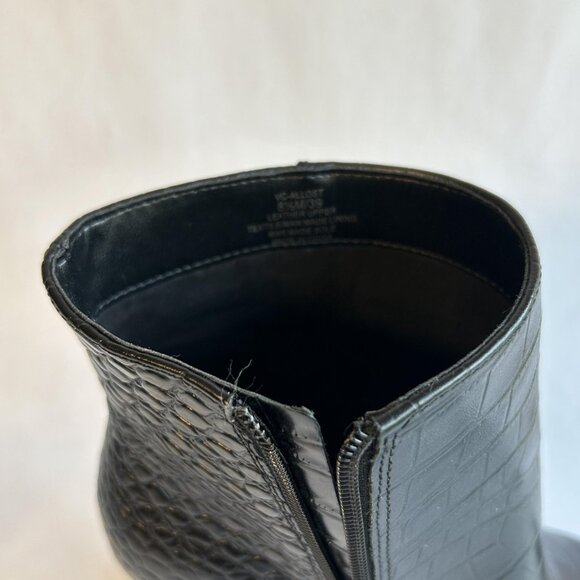 Vince Camuto Boots Womens Size 8.5 Croco Shine Leather VC-ALLOST Stiletto Heel - Picture 7 of 16
